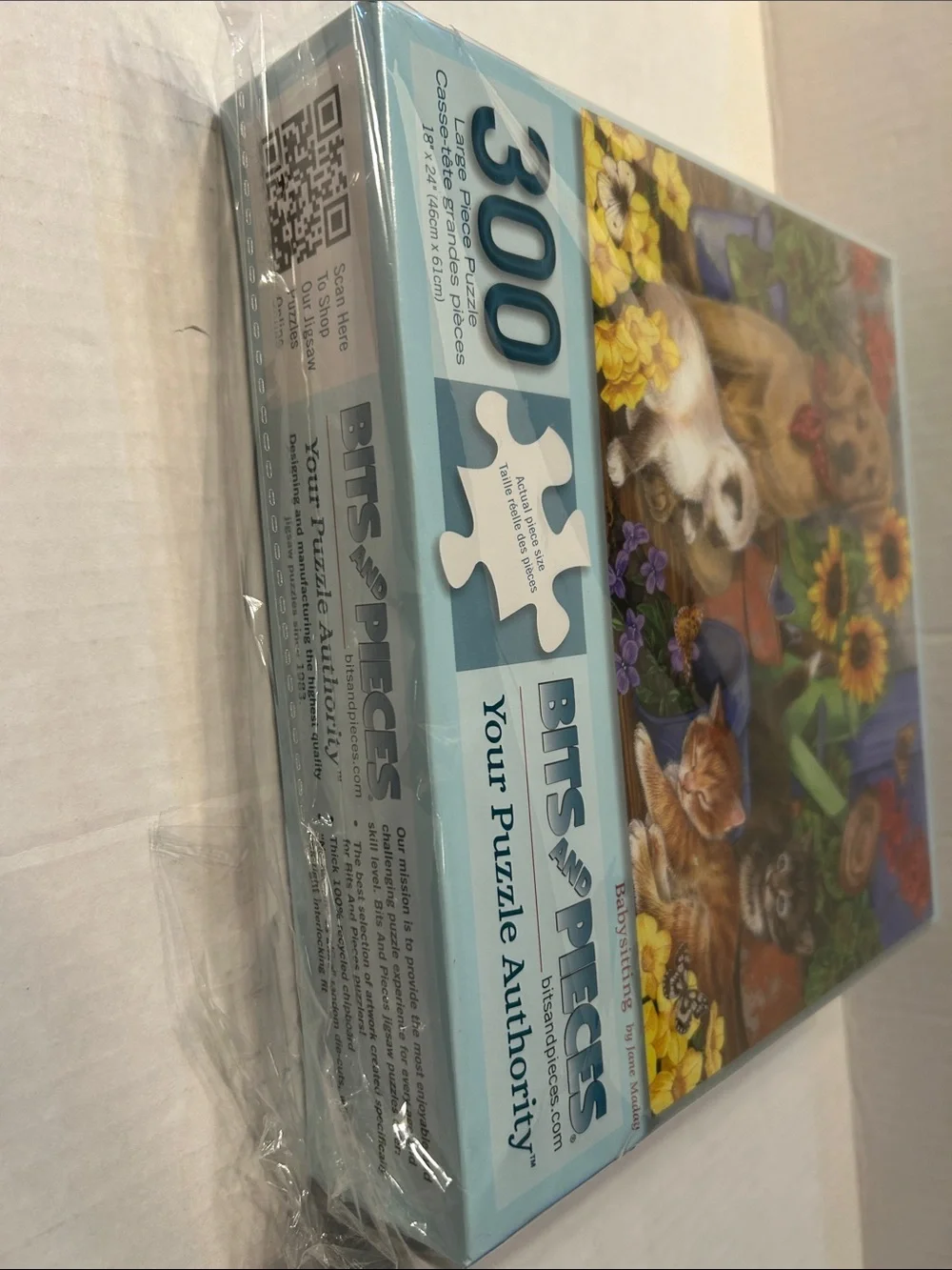 300-Piece Pets Puzzle - Colorful Floral Puppies & Kittens